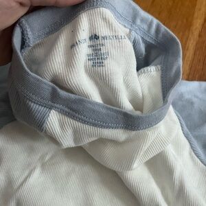 Brandy Melville White and Gray Top